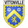 Pegatinas escudo de armas de Vittonville adhesivo de la etiqueta engomada