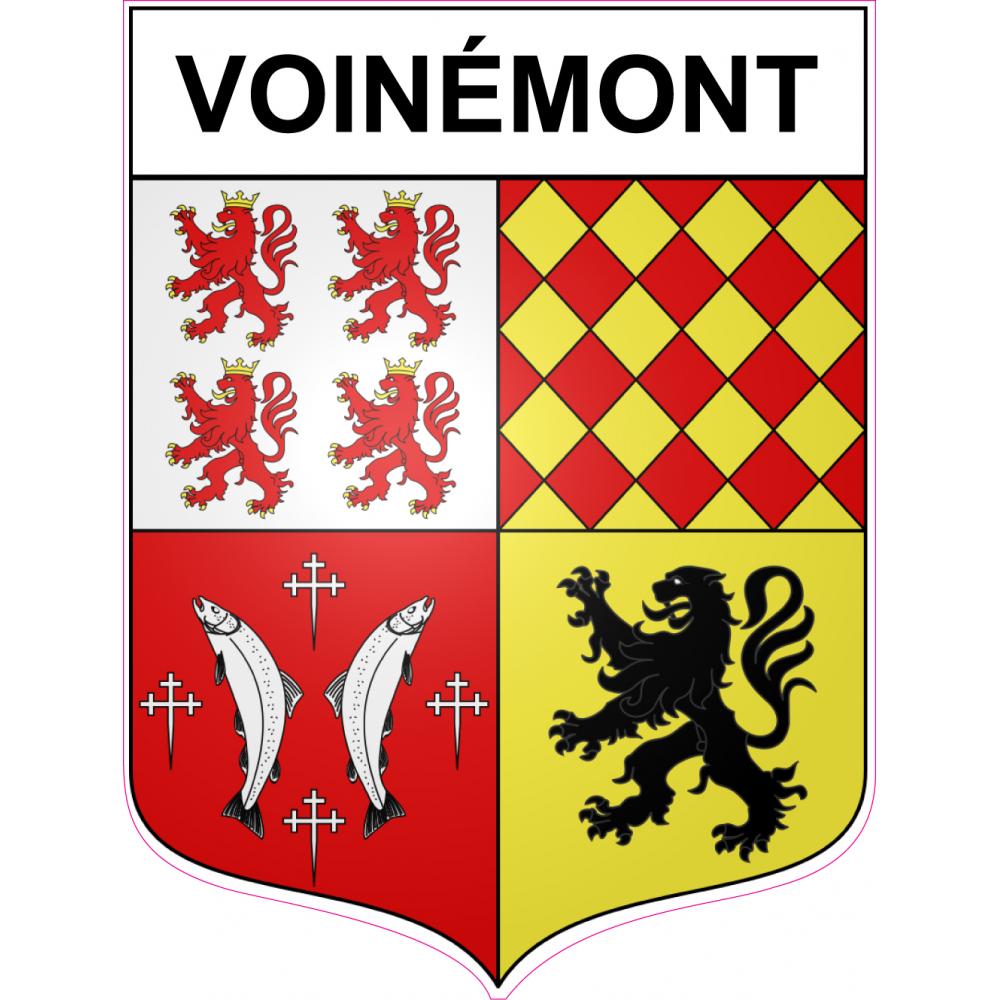 Voinémont 54 ville sticker blason écusson autocollant adhésif