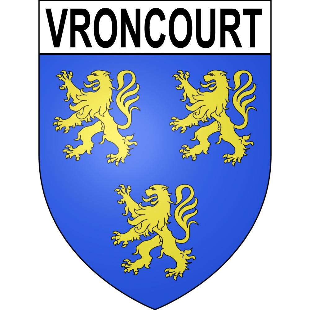 Vroncourt 54 ville sticker blason écusson autocollant adhésif
