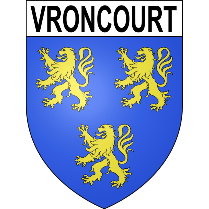 Vroncourt 54 ville sticker blason écusson autocollant adhésif