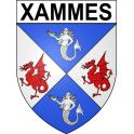 Pegatinas escudo de armas de Xammes adhesivo de la etiqueta engomada