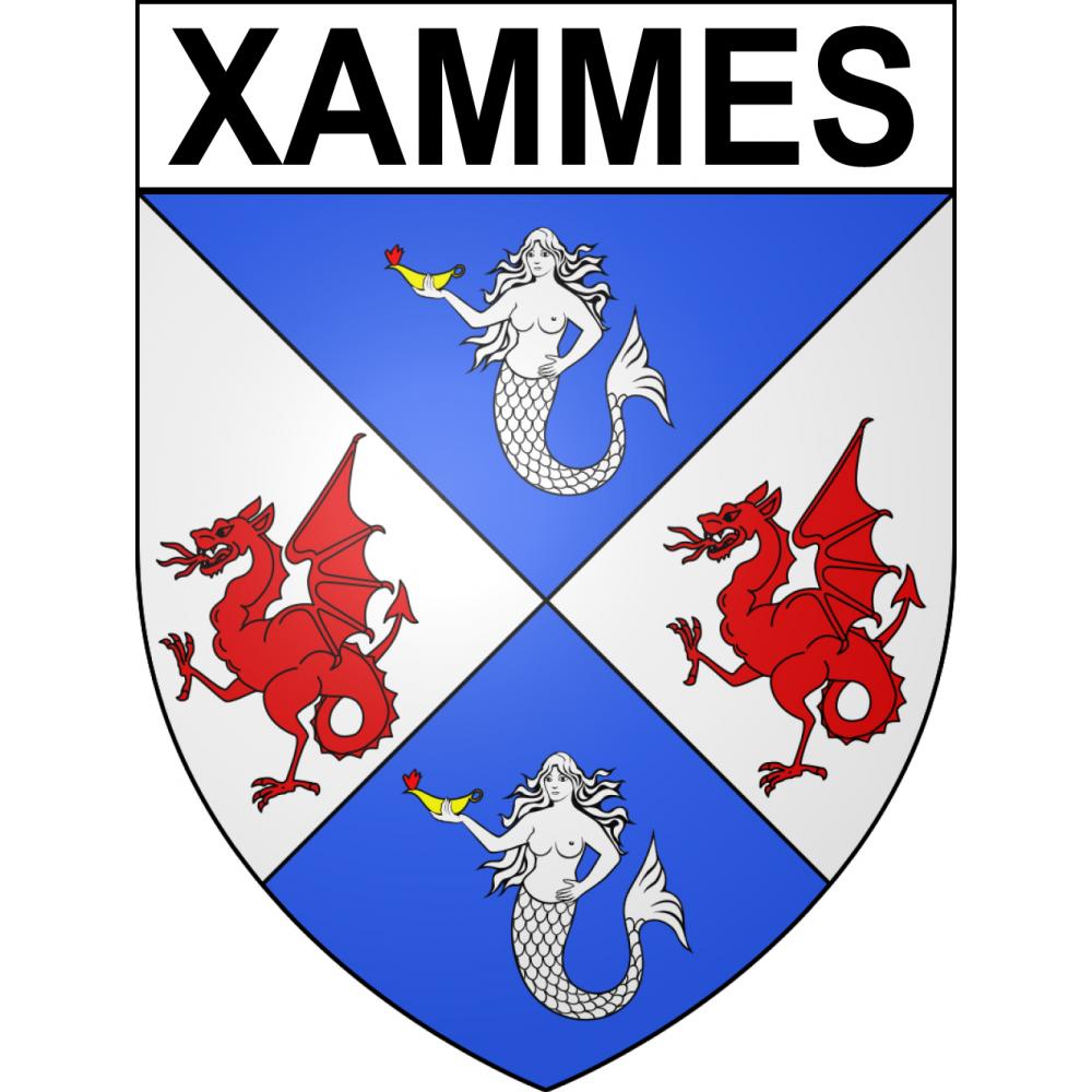 Xammes 54 ville sticker blason écusson autocollant adhésif