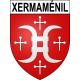 Xermaménil 54 ville sticker blason écusson autocollant adhésif