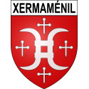 Xermaménil Sticker wappen, gelsenkirchen, augsburg, klebender aufkleber