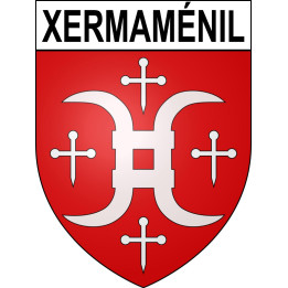 Xermaménil Sticker wappen, gelsenkirchen, augsburg, klebender aufkleber