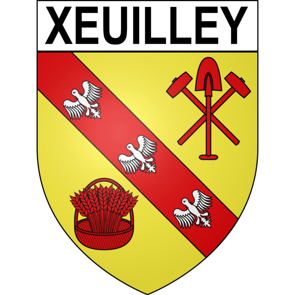 Xeuilley 54 ville sticker blason écusson autocollant adhésif