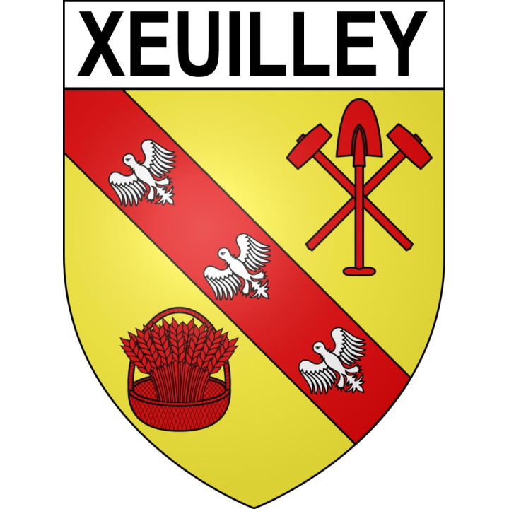 Xeuilley 54 ville sticker blason écusson autocollant adhésif