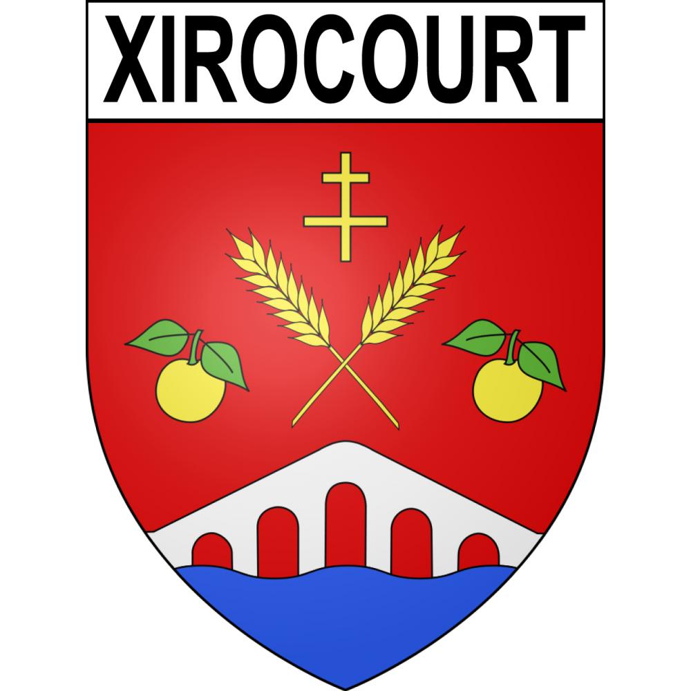 Xirocourt 54 ville sticker blason écusson autocollant adhésif