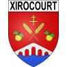 Pegatinas escudo de armas de Xirocourt adhesivo de la etiqueta engomada