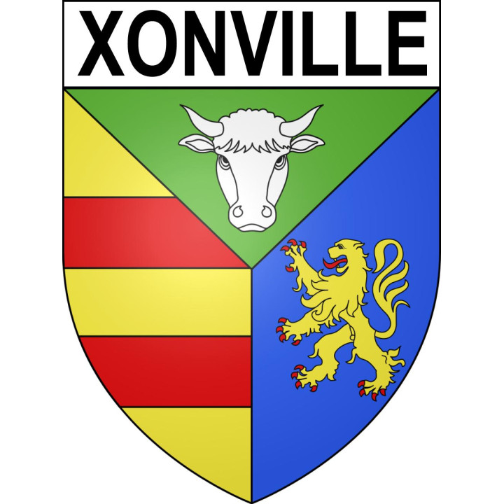 Pegatinas escudo de armas de Xonville adhesivo de la etiqueta engomada