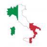 Autocollant Drapeau Italie Italy sticker flag map