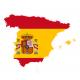 Sticker Flag of Spain Spain sticker flag map