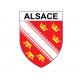 Alsace Alsacien Alsasienne blason autocollant adhésif sticker logo 1117