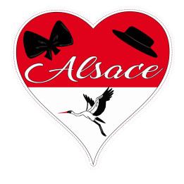 Alsace aufkleber kleber sticker GRD blason