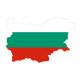 Autocollant Drapeau Bulgaria Bulgarie sticker drapeau carte adhésif flag map