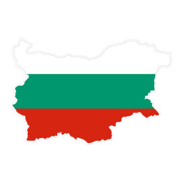 Aufkleber Flagge Bulgaria Bulgarien sticker flag map