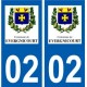 02 évergnicourt logo ville autocollant plaque sticker