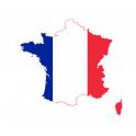 Autocollant Drapeau France France sticker drapeau carte adhésif flag map
