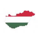 Sticker Flag of Hungary Hungary sticker flag map