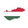 Autocollant Drapeau Hungary Hongrie sticker drapeau carte adhésif flag map