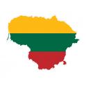 Autocollant Drapeau Lithuania Lituanie sticker drapeau carte adhésif flag map