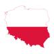 Adesivo Bandiera della Polonia Polonia adesivo bandiera mappe