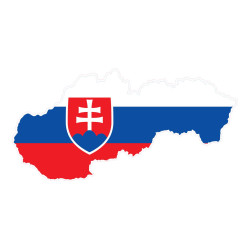 Adesivo Bandiera della Slovacchia Slovacchia adesivo bandiera mappe