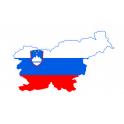 Sticker Flag of Slovenia Slovenia sticker flag map