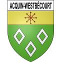 Stickers coat of arms Acquin-Westbécourt adhesive sticker