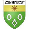 Stickers coat of arms Acquin-Westbécourt adhesive sticker