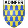 Pegatinas escudo de armas de Adinfer adhesivo de la etiqueta engomada