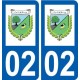 02 Folembray logo ville autocollant plaque sticker
