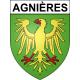 Agnières Sticker wappen, gelsenkirchen, augsburg, klebender aufkleber
