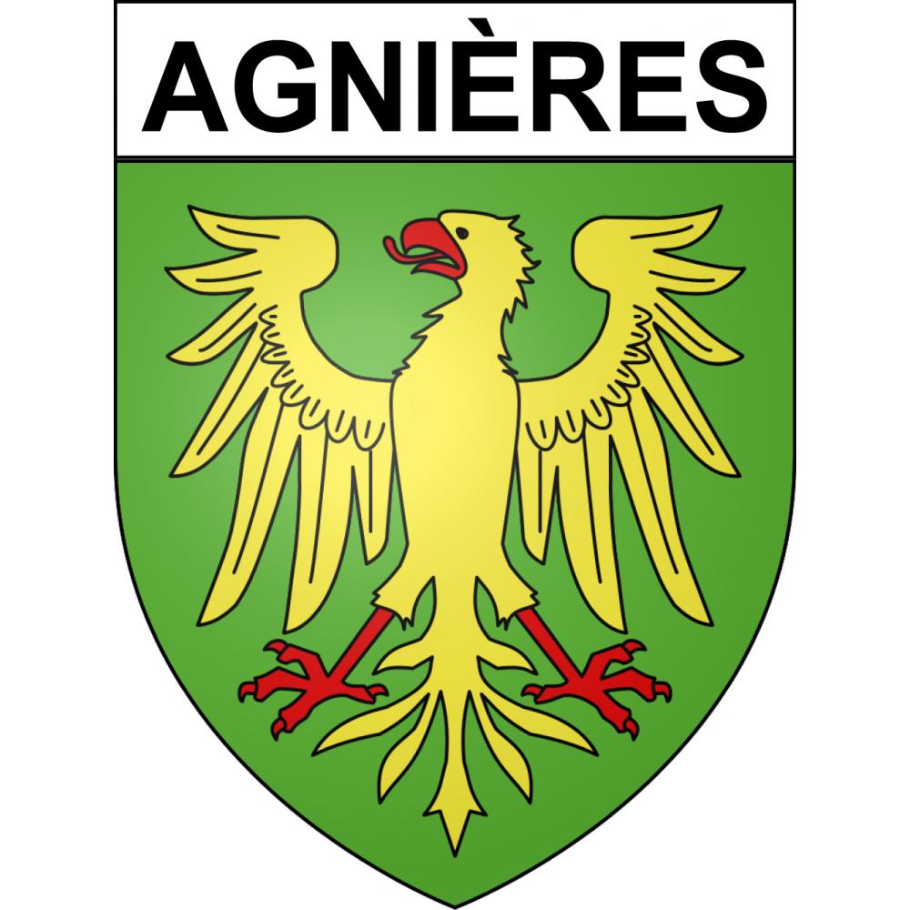 Adesivi stemma Agnières adesivo