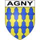 Agny 62 ville sticker blason écusson autocollant adhésif