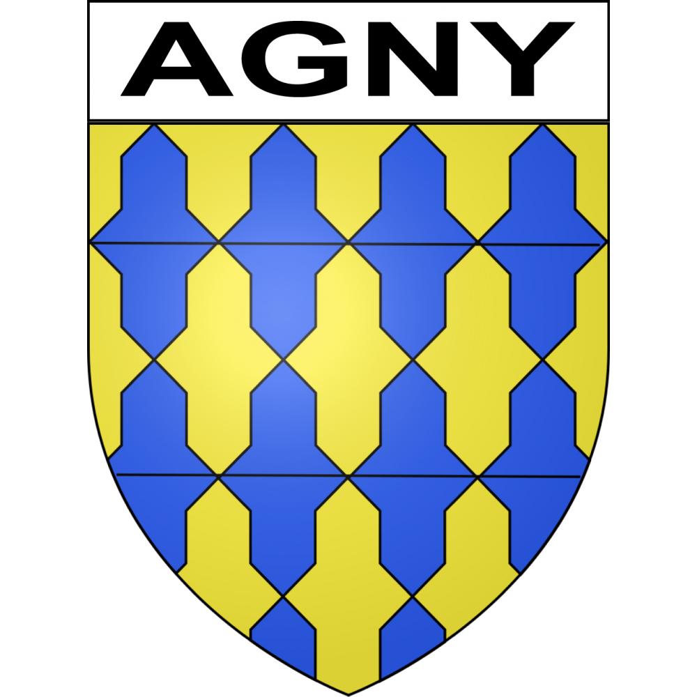 Agny 62 ville sticker blason écusson autocollant adhésif