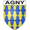 Pegatinas escudo de armas de Agny adhesivo de la etiqueta engomada