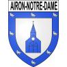 Airon-Notre-Dame 62 ville sticker blason écusson autocollant adhésif