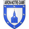 Airon-Notre-Dame Sticker wappen, gelsenkirchen, augsburg, klebender aufkleber