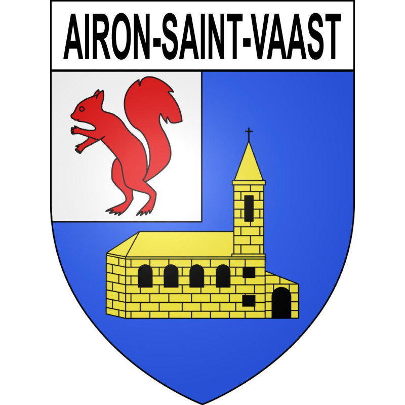 Adesivi stemma Airon-Saint-Vaast adesivo