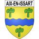 Aix-en-Issart 62 ville sticker blason écusson autocollant adhésif