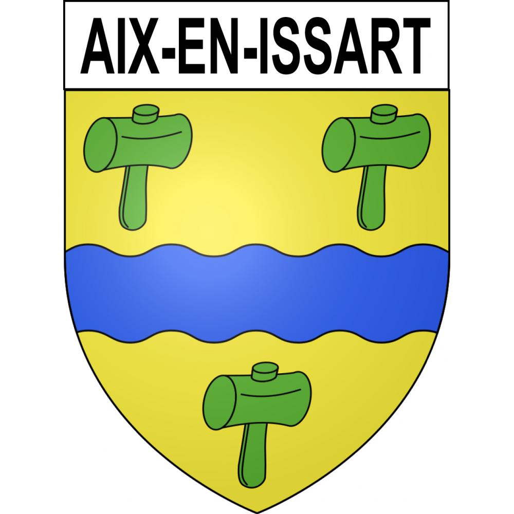 Aix-en-Issart Sticker wappen, gelsenkirchen, augsburg, klebender aufkleber