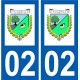 02 Folembray logo ville autocollant plaque sticker