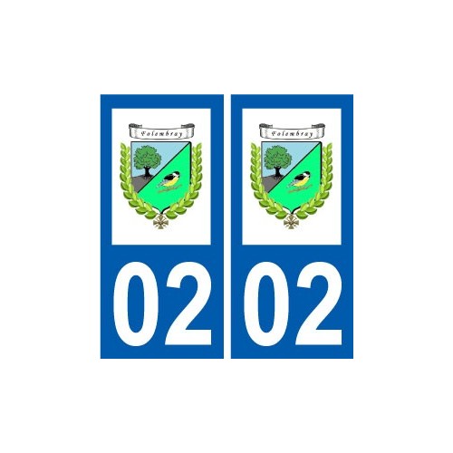 02 Folembray logo ville autocollant plaque sticker