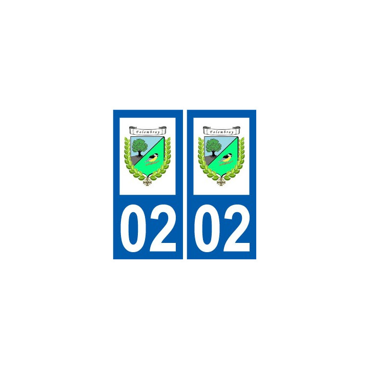 02 Folembray logo ville autocollant plaque sticker