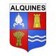 Stickers coat of arms Alquines adhesive sticker
