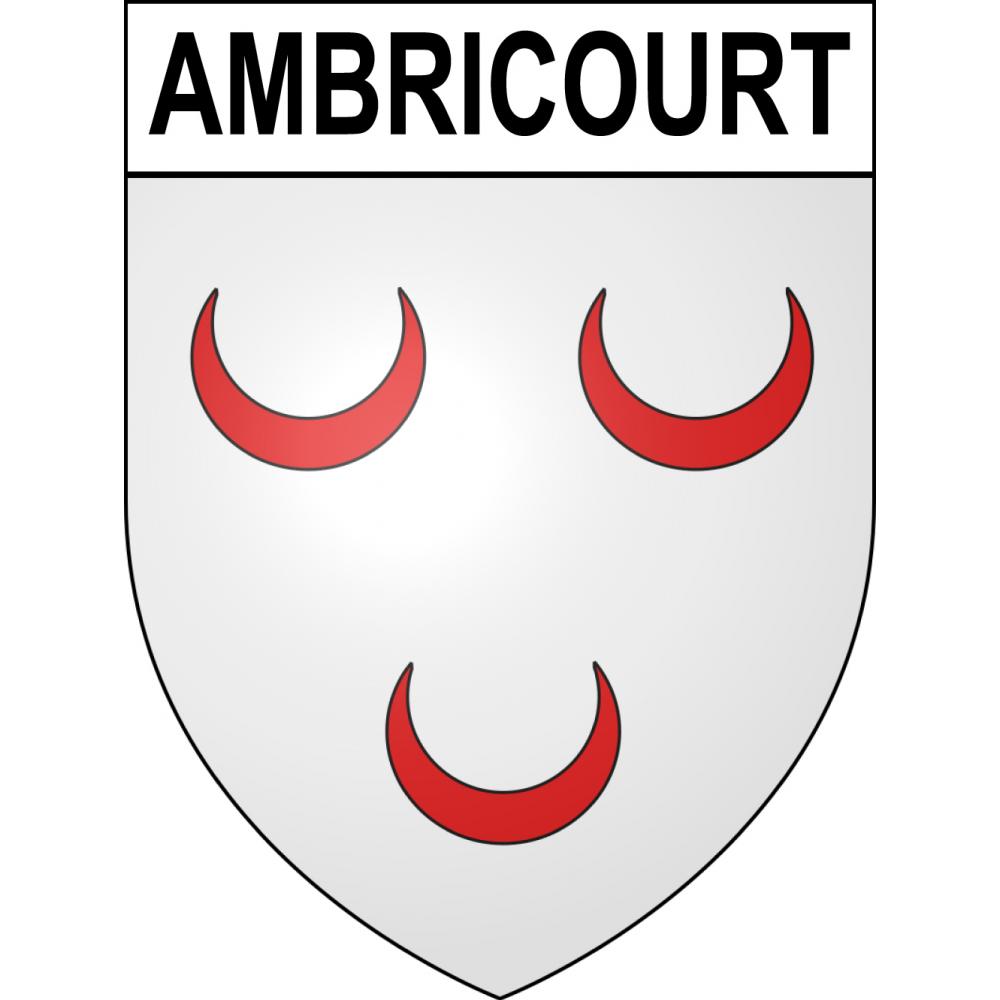 Stickers coat of arms Ambricourt adhesive sticker