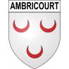Pegatinas escudo de armas de Ambricourt adhesivo de la etiqueta engomada