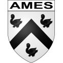 Ames 62 ville sticker blason écusson autocollant adhésif