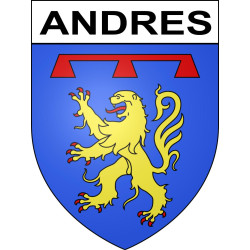 Andres 62 ville sticker blason écusson autocollant adhésif